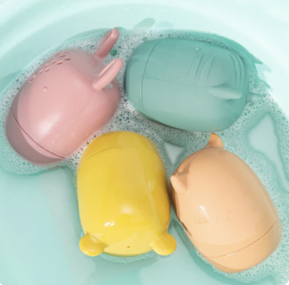 Two-Piece Silicone Bath Toy Set for Children