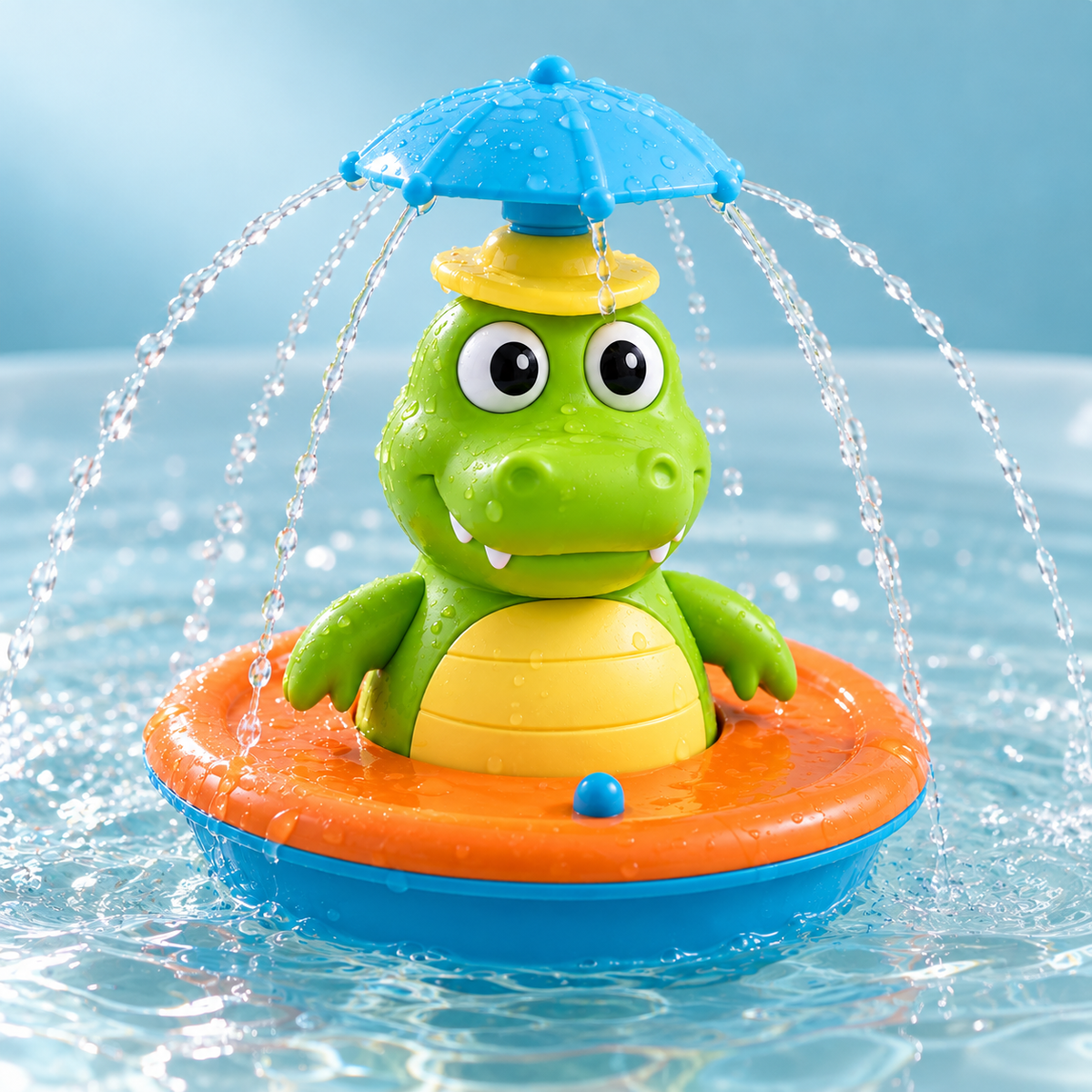Rotating Crocodile Bath Toy