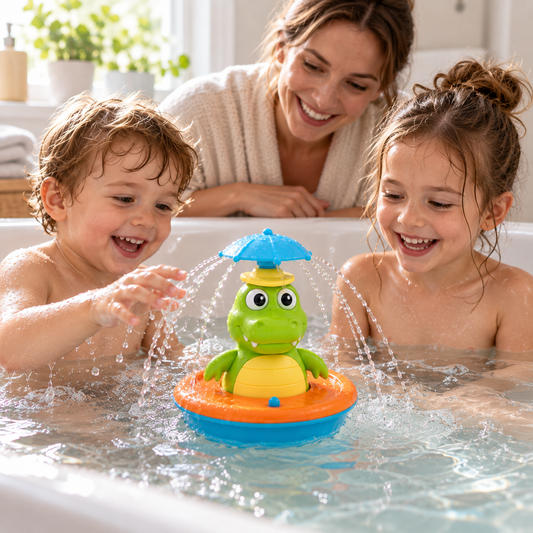 Rotating Crocodile Bath Toy