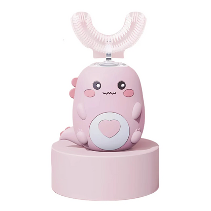 U-Shaped Electric Children's Toothbrush with Silicone Brush Head