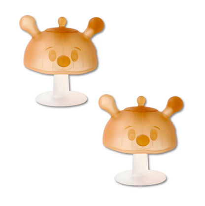 Ergonomic Soft Silicone Teether with Suction Cup Base