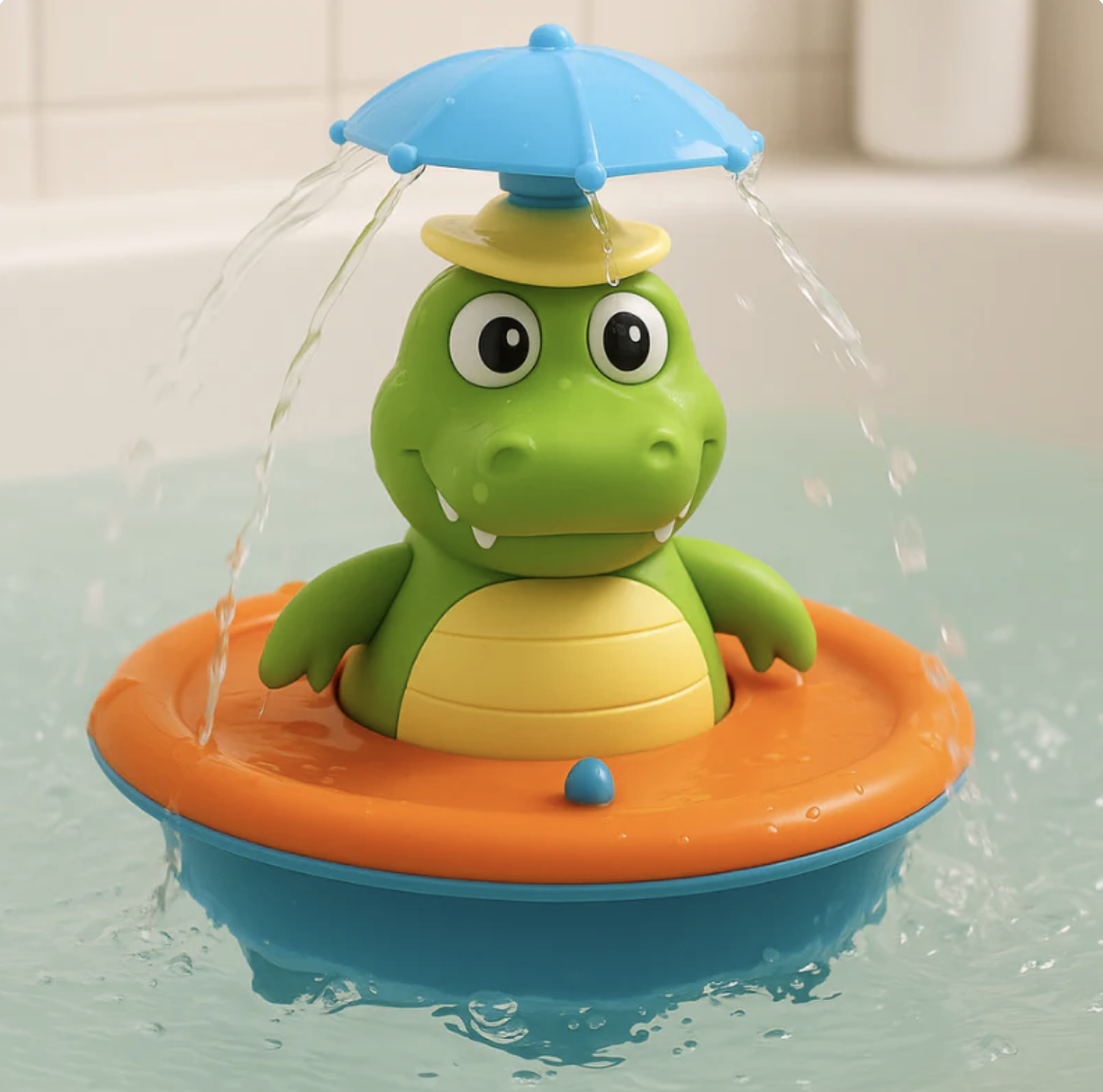 Rotating Water Toy with Integrated Fountain Function