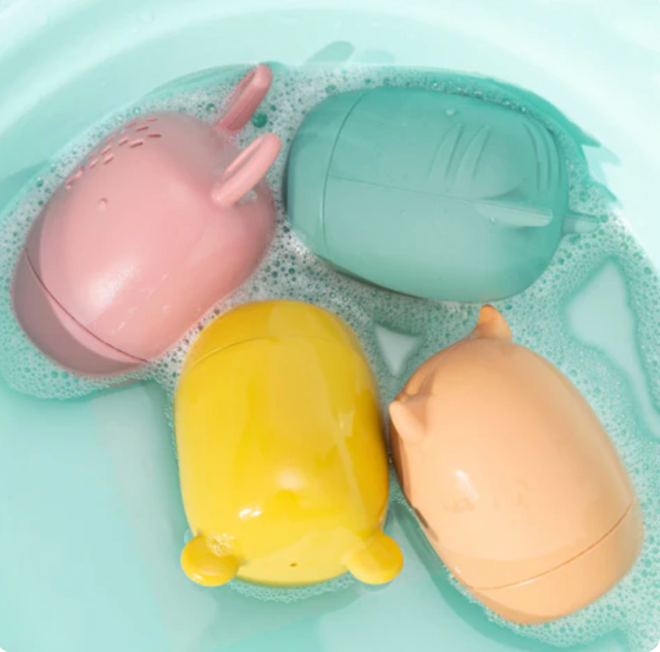 Two-Piece Silicone Bath Toy Set for Children