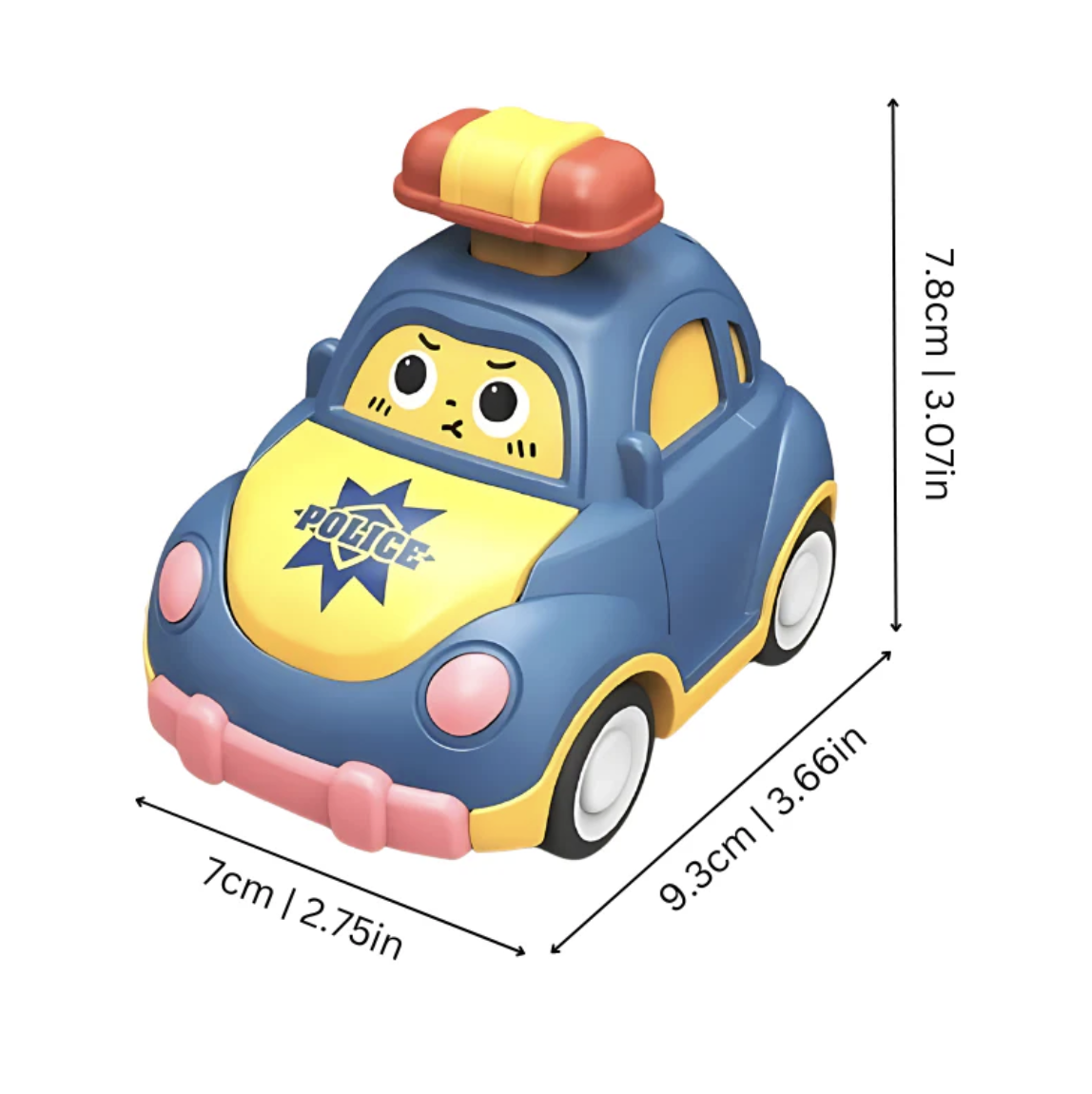 Durable Toy Car Set with Mechanical Drive