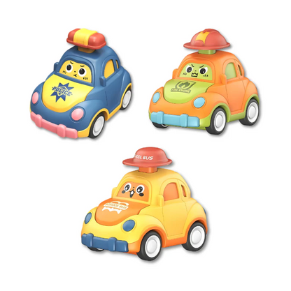 Durable Toy Car Set with Mechanical Drive