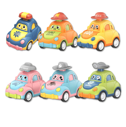 Durable Toy Car Set with Mechanical Drive