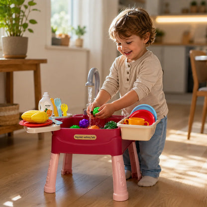 Kids’ Play Kitchen with Running Water