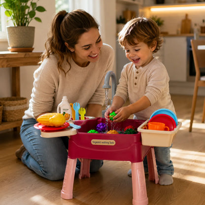 Kids’ Play Kitchen with Running Water