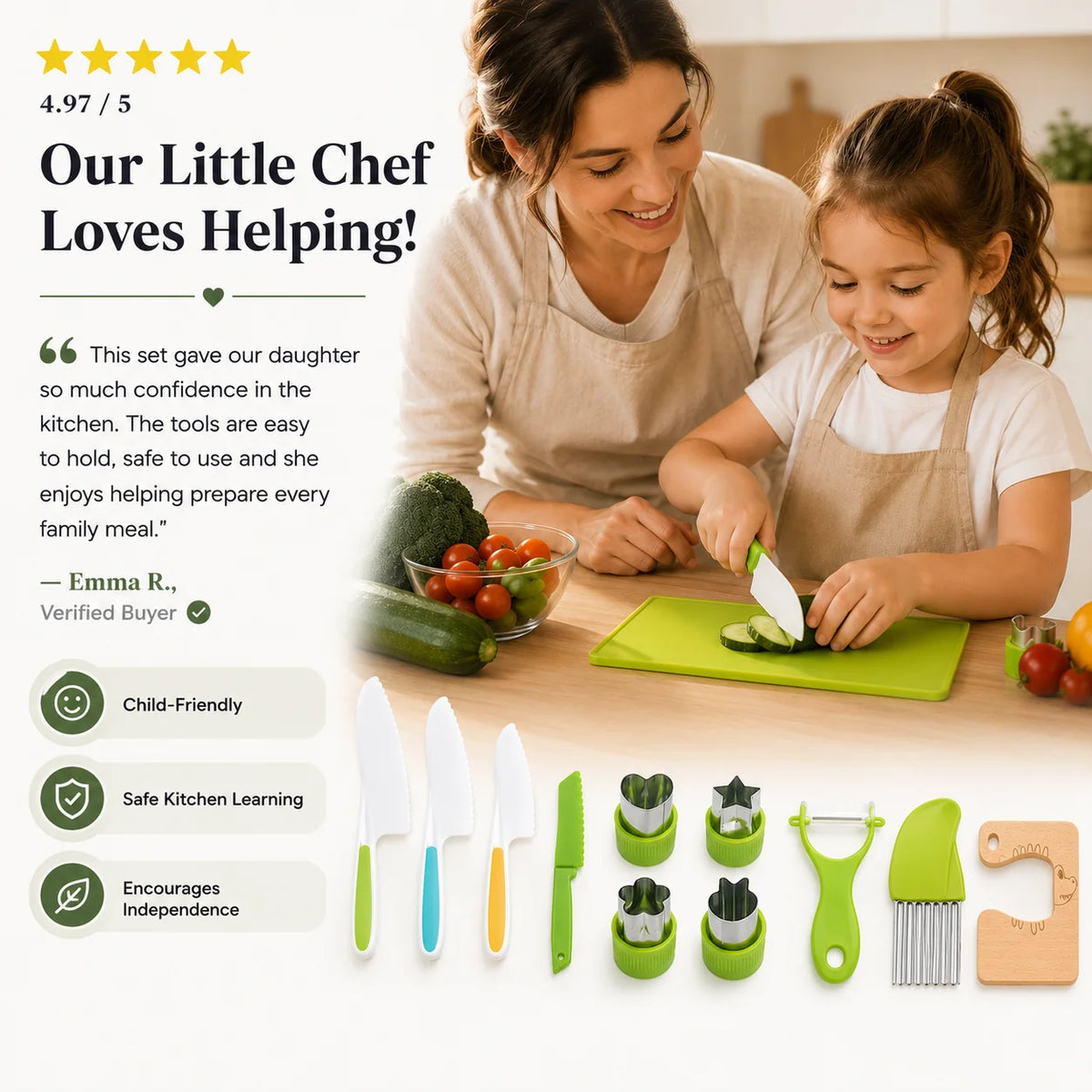 Kids Cooking Knife Set
