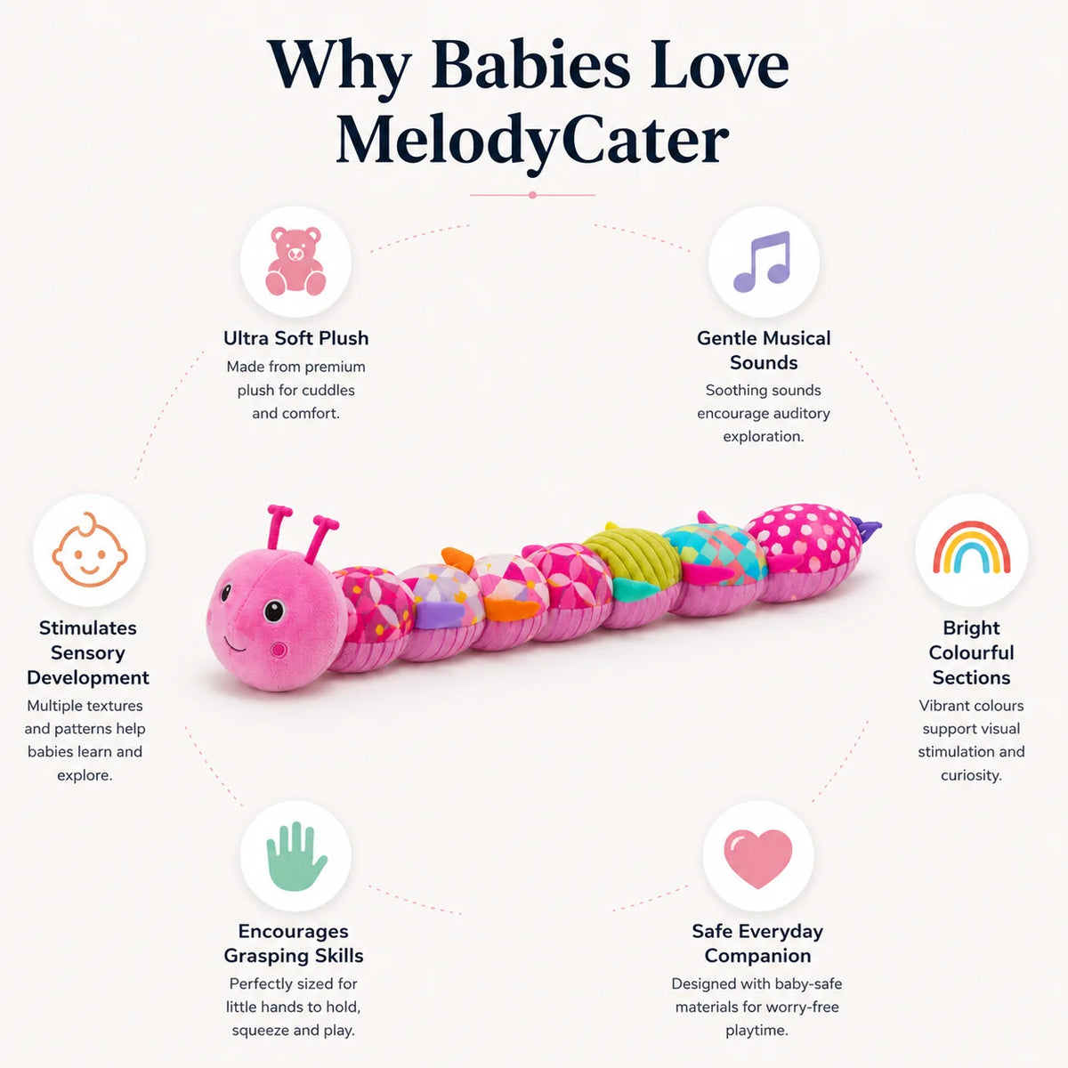 Musical Sensory Caterpillar Toy