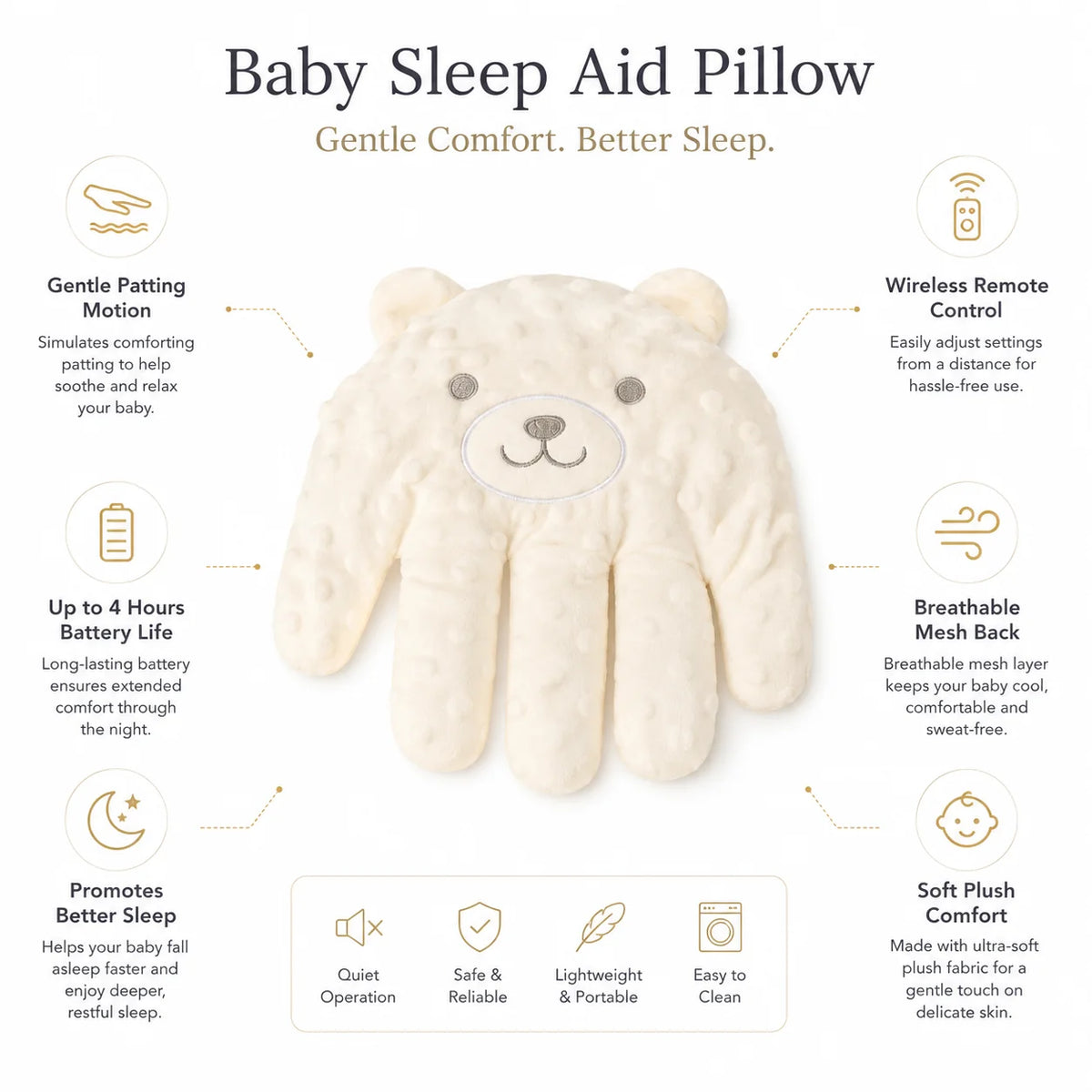 Baby Soothing Patting Pillow