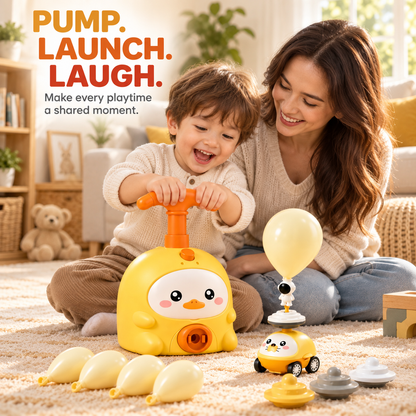 Balloon-Powered Toy Car Set
