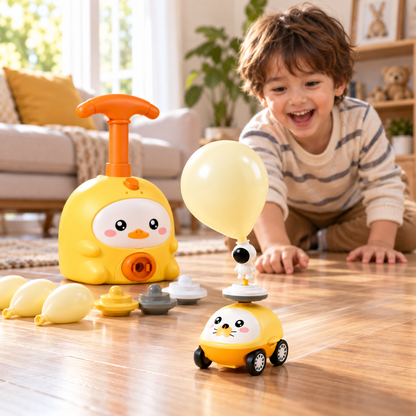 Balloon-Powered Toy Car Set