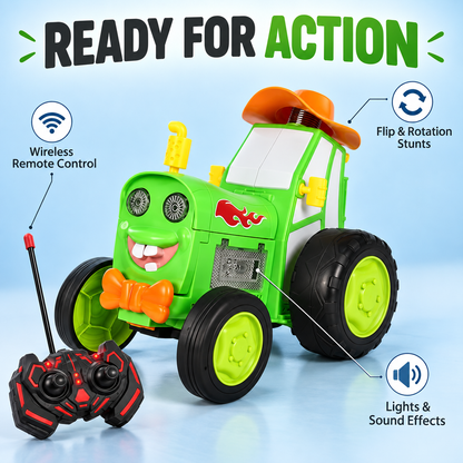 Remote Control Stunt Car with Lights & Sound