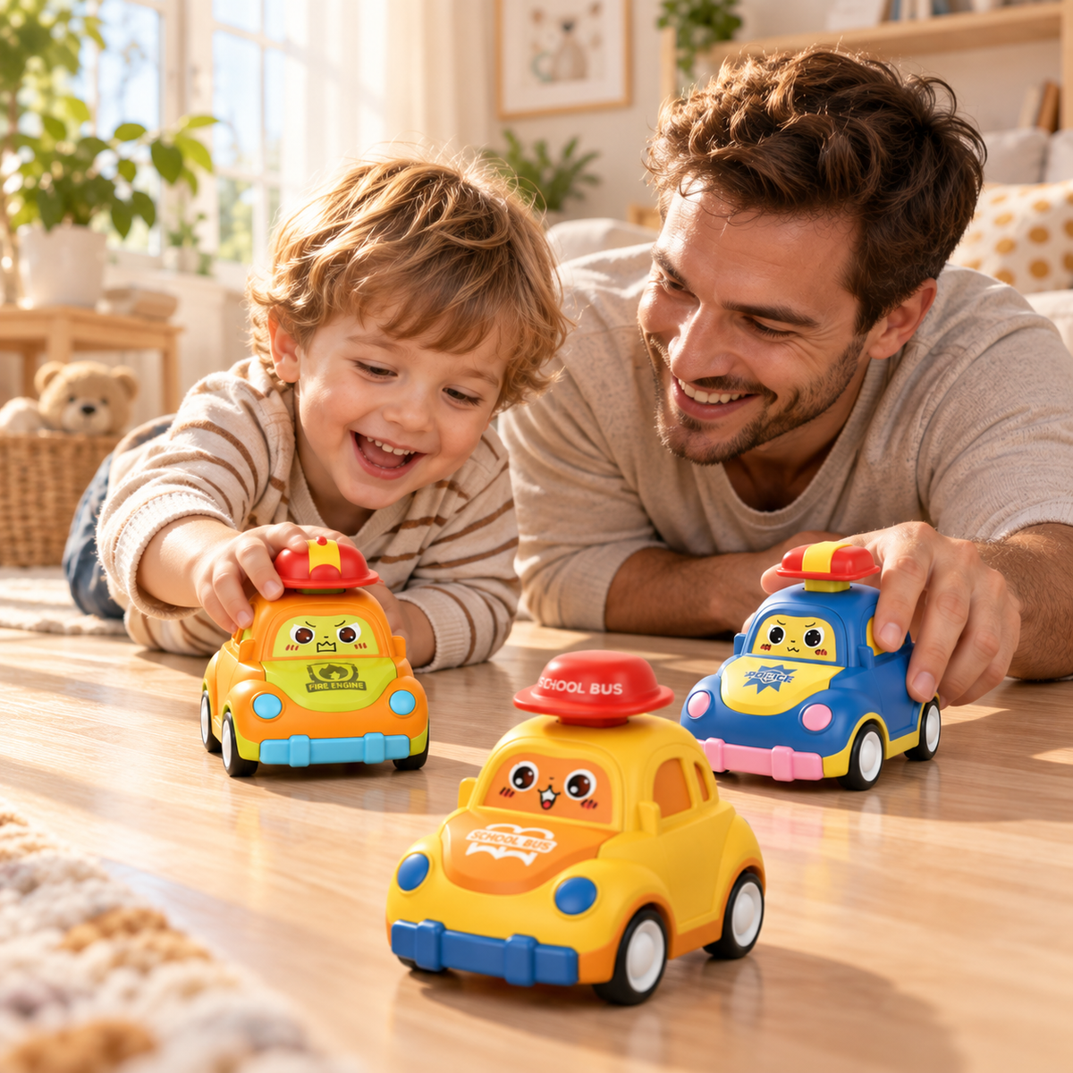 Friction-Powered Toy Cars
