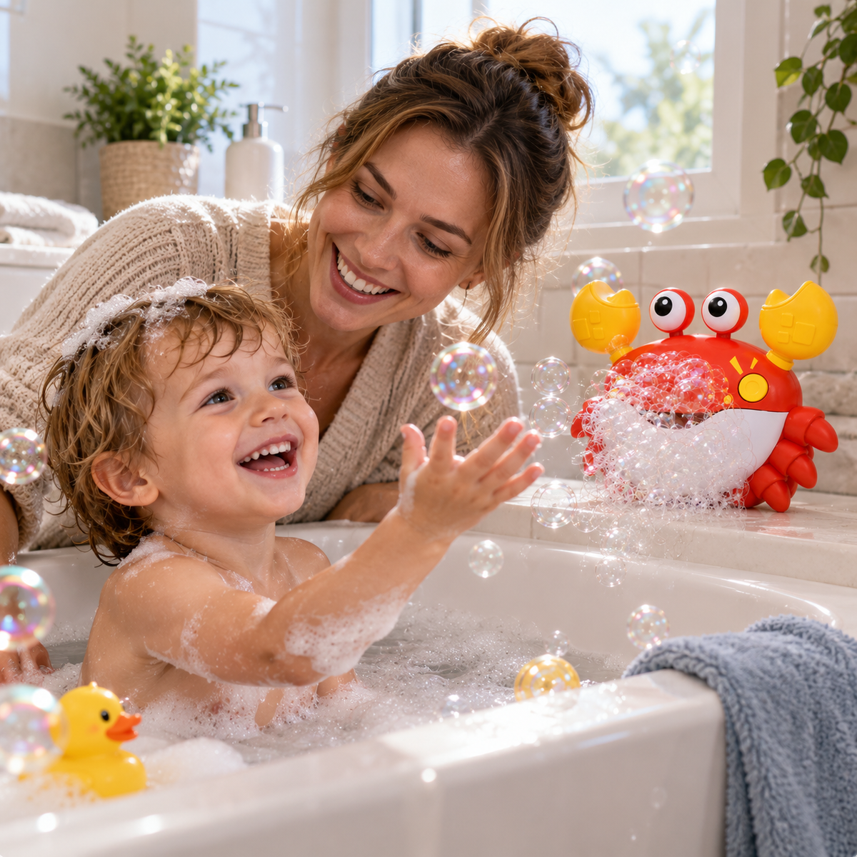 Musical Crab Bubble Bath Toy