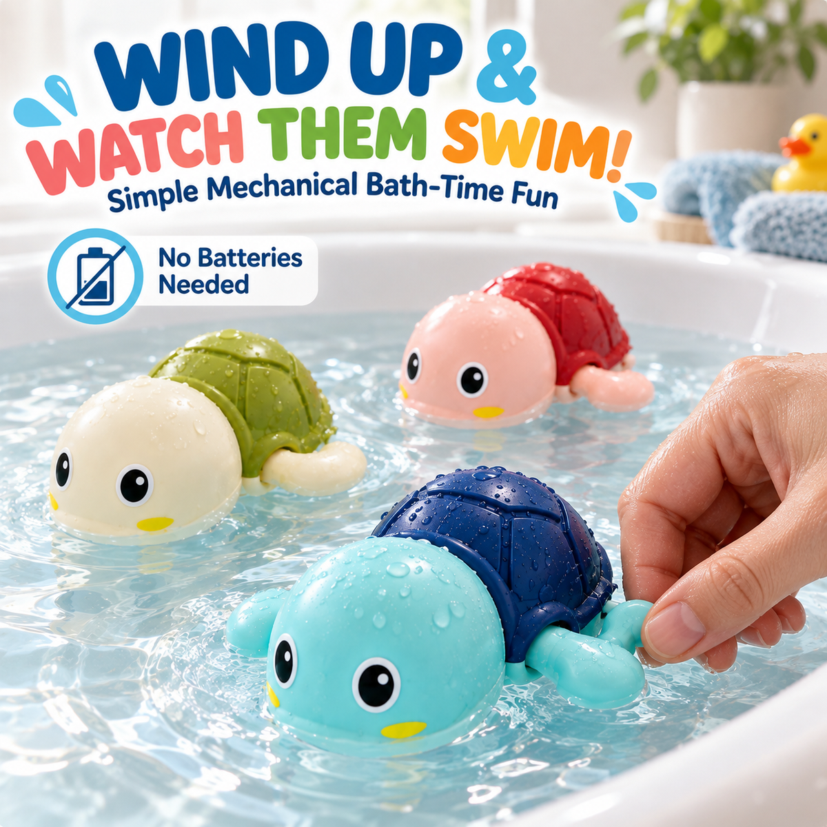 Wind-Up Swimming Bath Toys