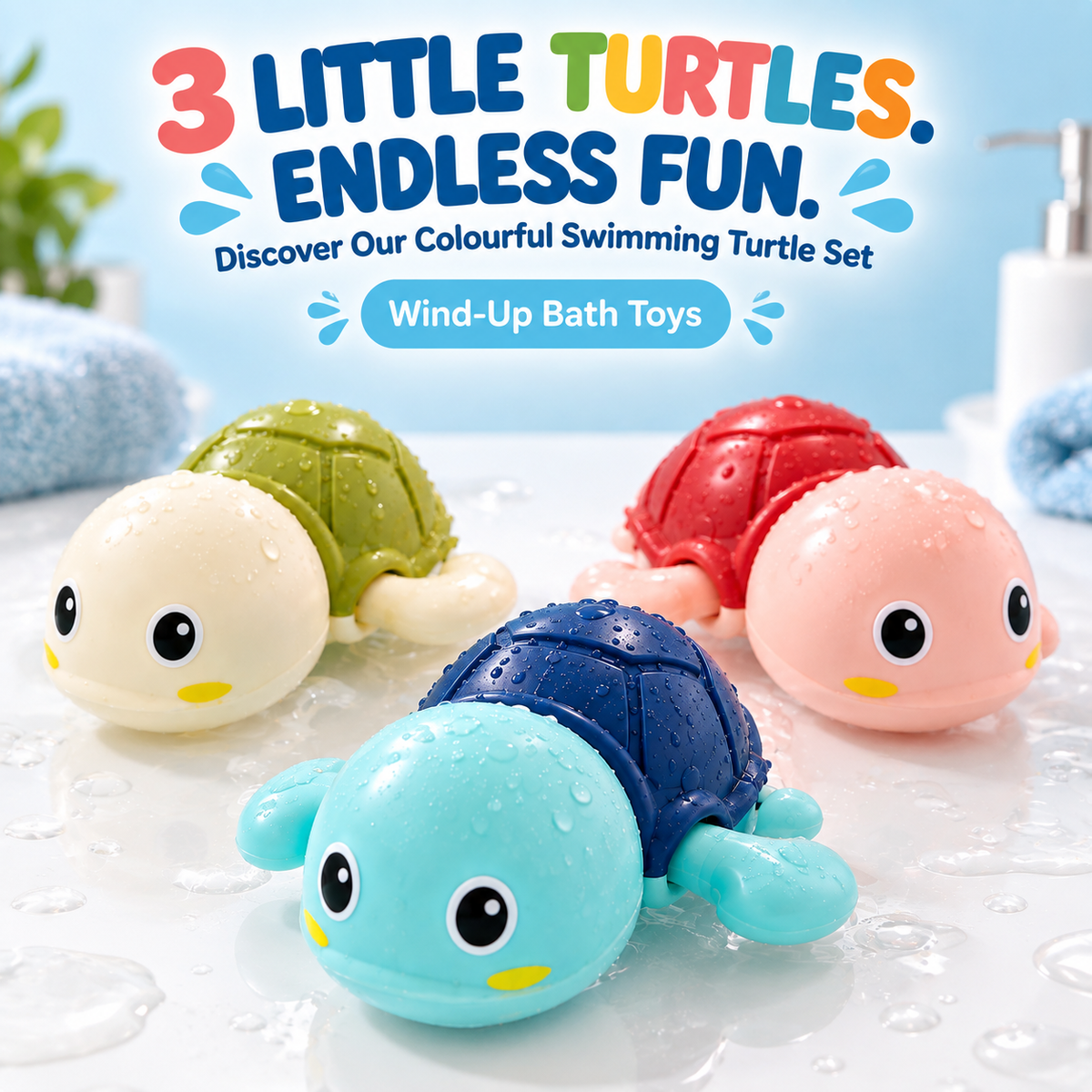 Wind-Up Swimming Bath Toys