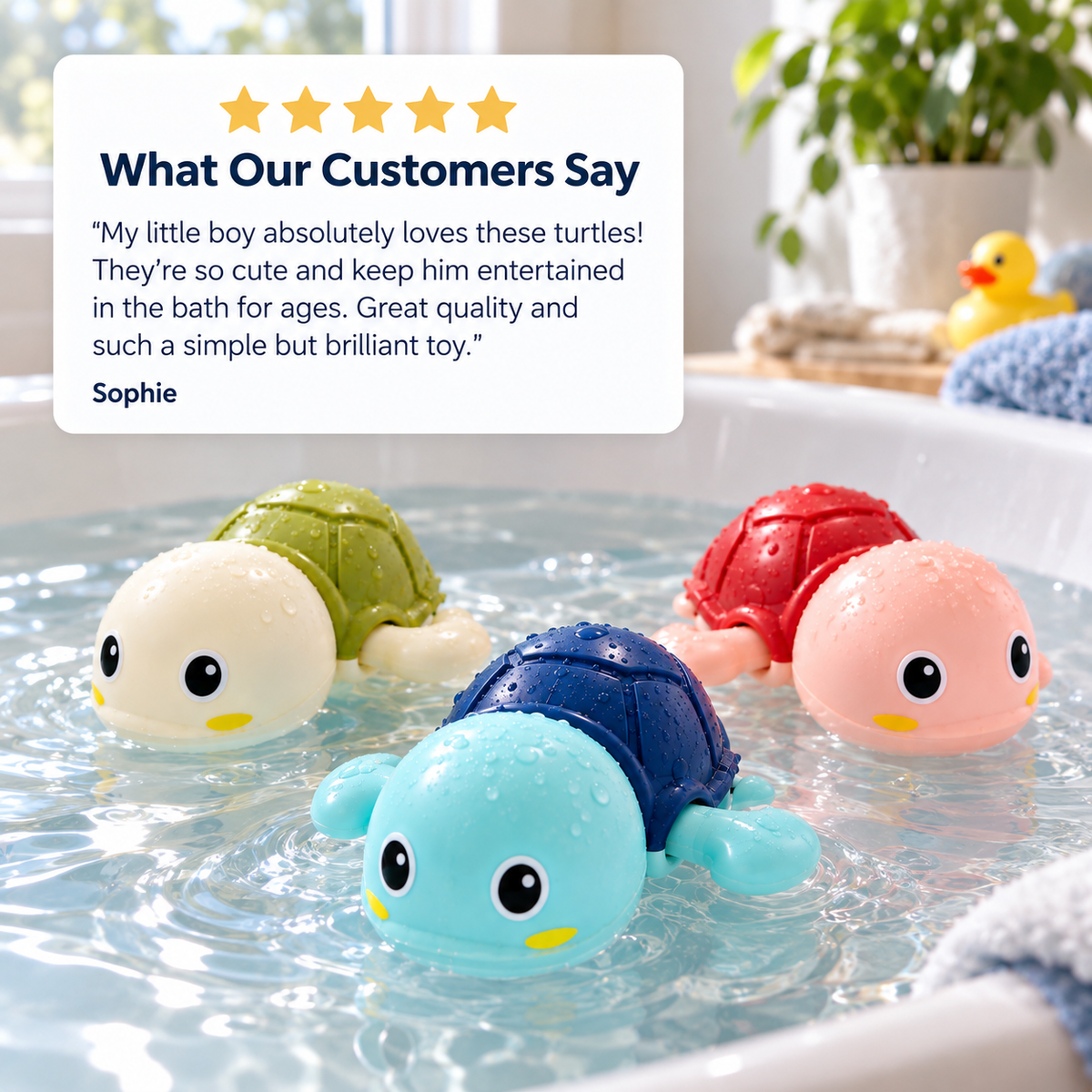 Wind-Up Swimming Bath Toys