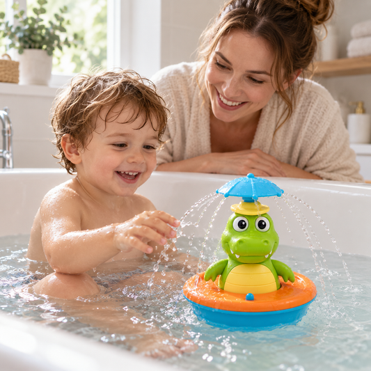 Rotating Crocodile Bath Toy