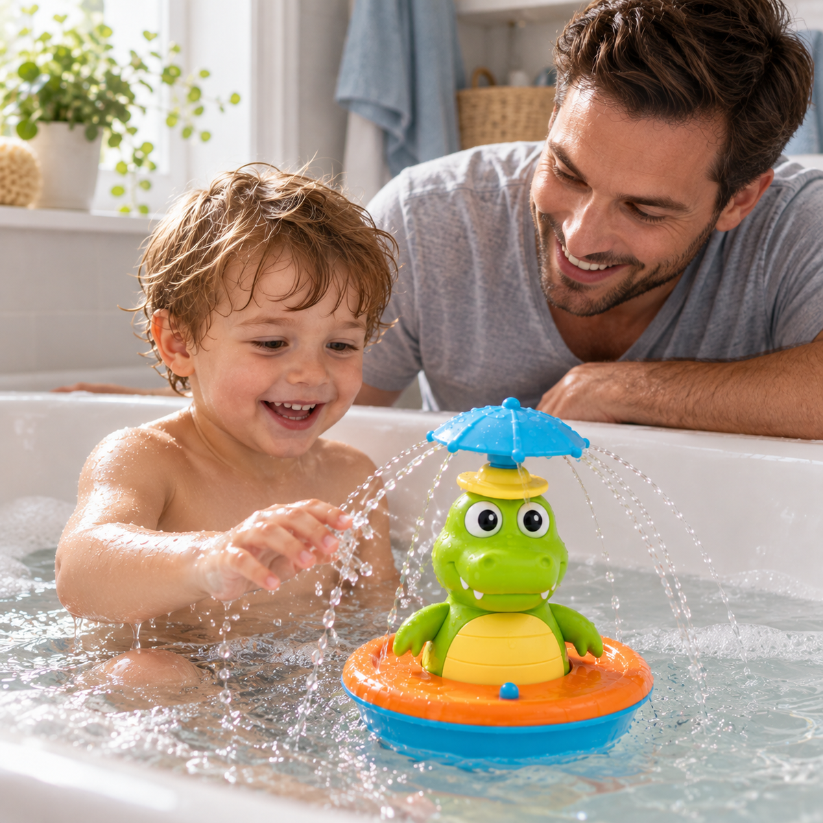Rotating Crocodile Bath Toy