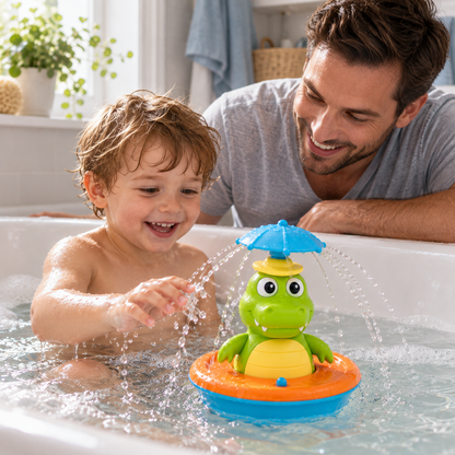 Rotating Crocodile Bath Toy