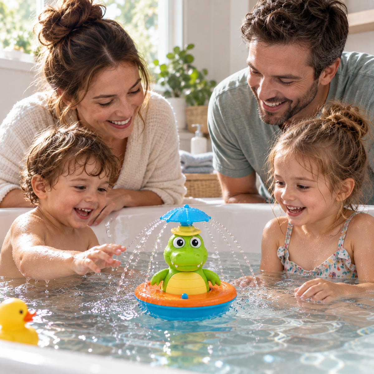 Rotating Crocodile Bath Toy