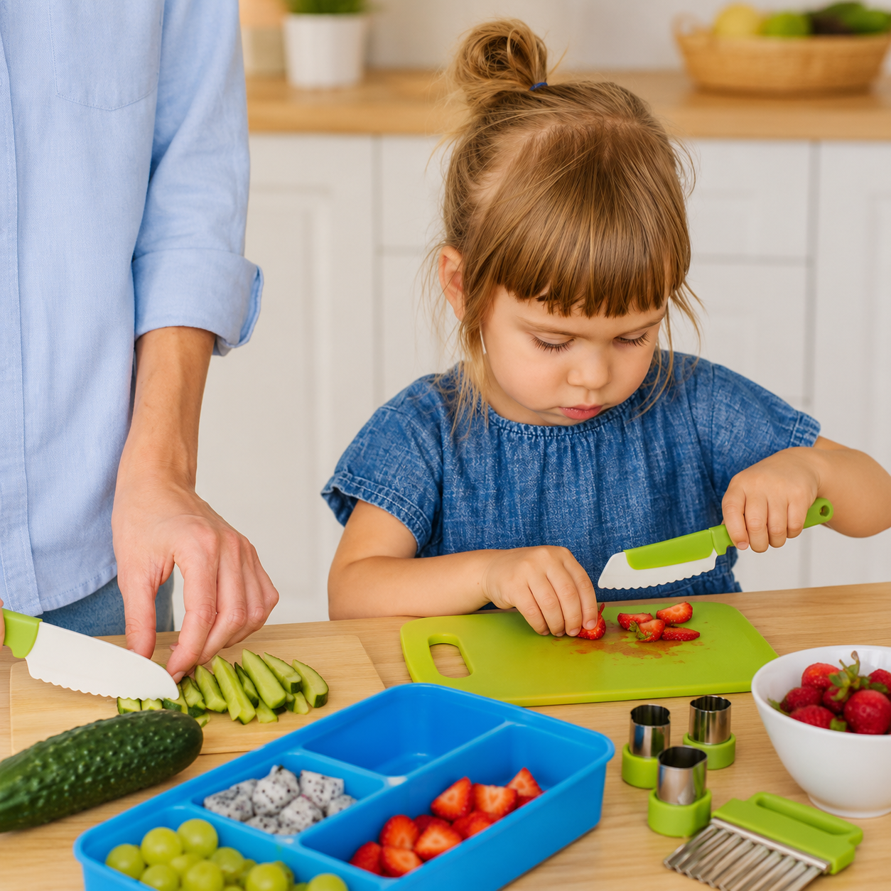 Ergonomic Montessori Wooden Knife Set for Children