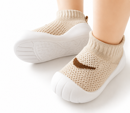 Flexible Baby Walking Shoes with Soft Rubber Soles