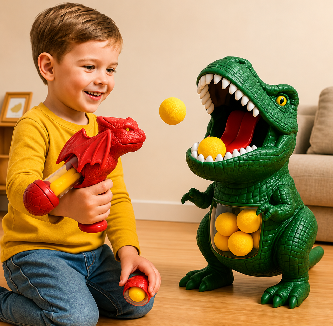 Mechanical Foam Ball Target Game for Children