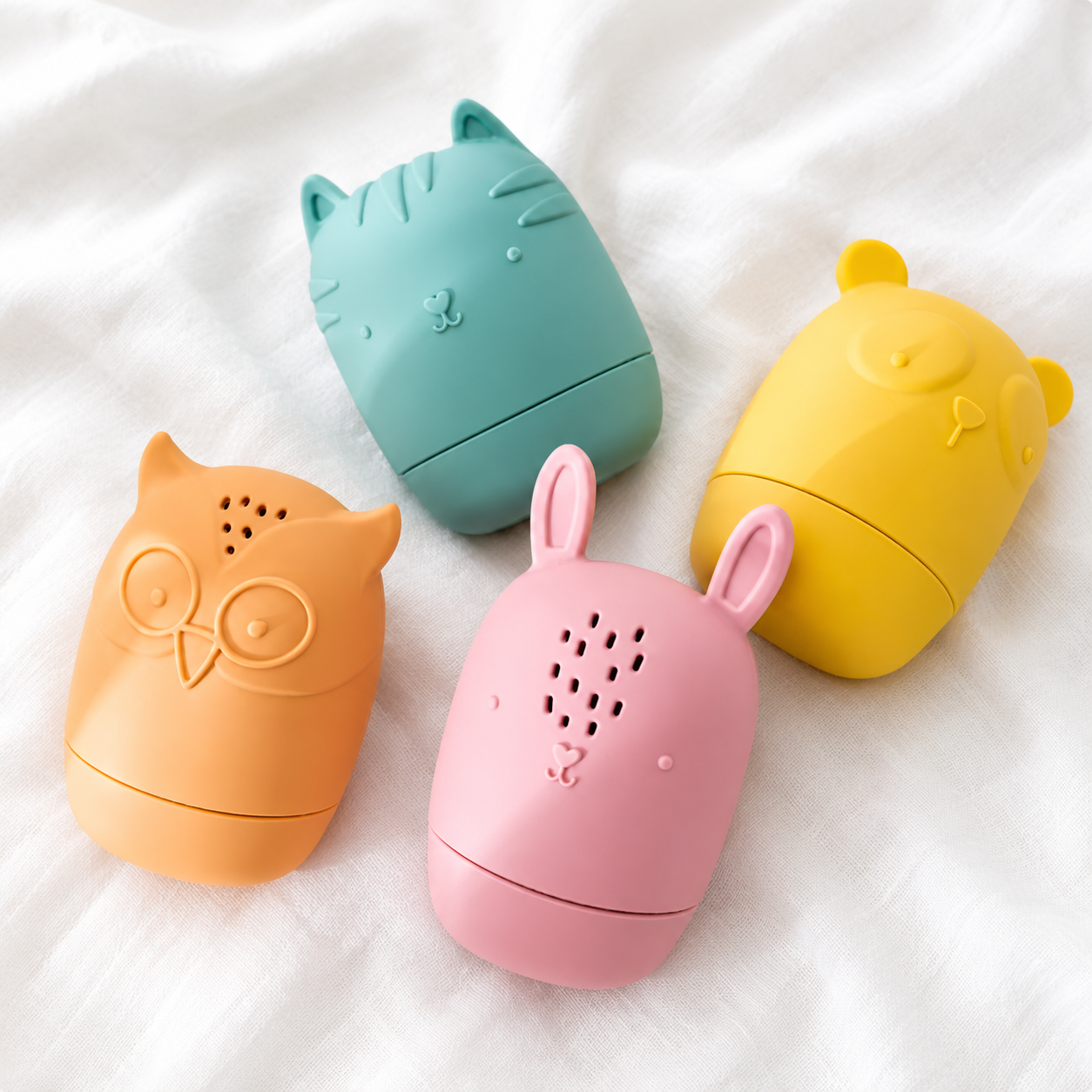 Two-Piece Silicone Bath Toy Set for Children