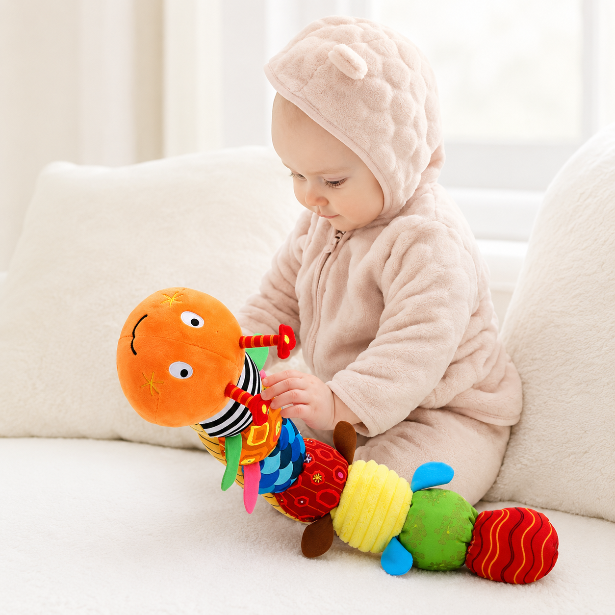 Interactive Musical & Sensory Plush Toy for Babies
