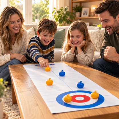 Family Table Curling Game