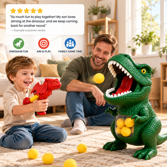 Dinosaur Foam Ball Target Game