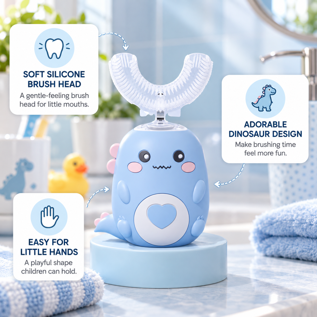 U-Shaped Electric Kids Toothbrush