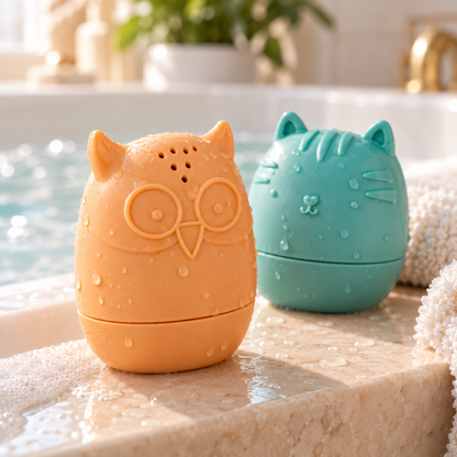 Silicone Animal Bath Toys – 2-Piece Set