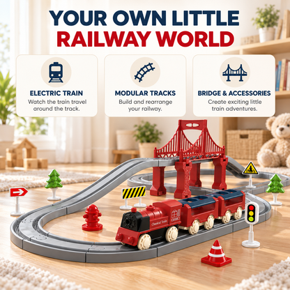 Electric Train Set with Tracks