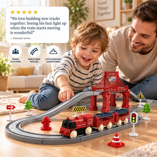 Electric Train Set with Tracks