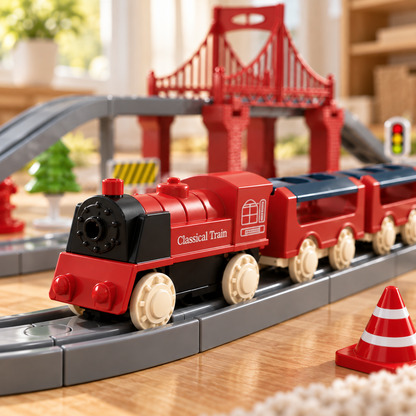 Electric Train Set with Tracks