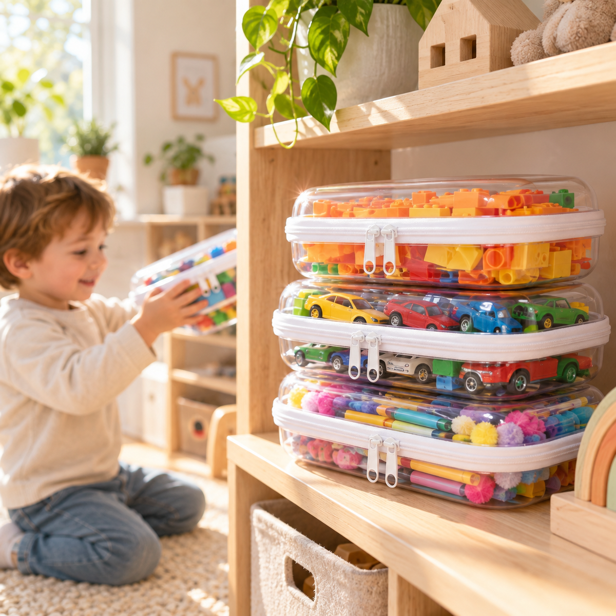 Clear Toy Storage Bags