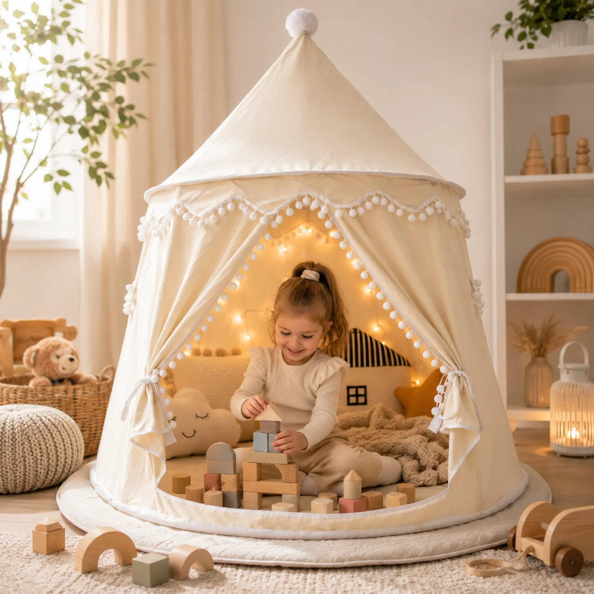 Cozy Canvas Reading & Play Tent
