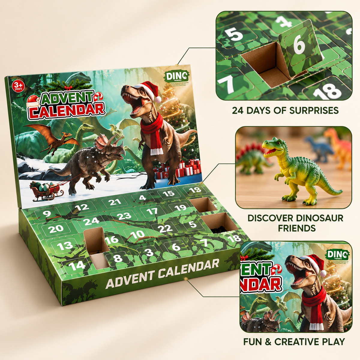 Dinosaur Advent Calendar for Kids