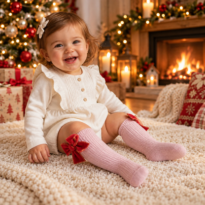 Baby Bow Knee-High Socks