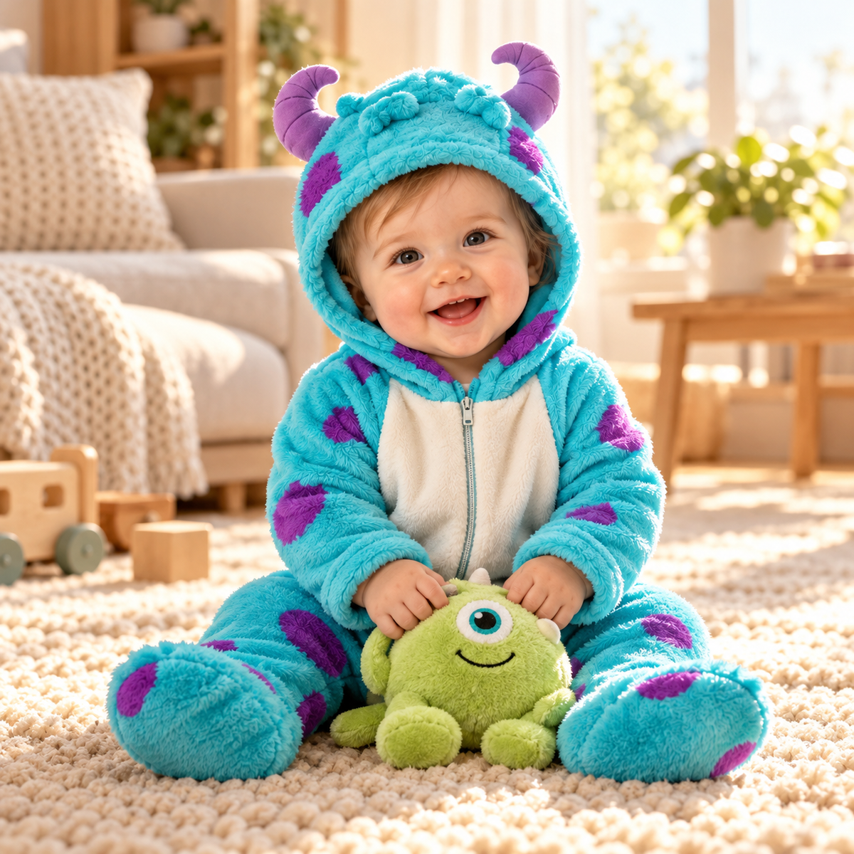 Baby Monster Fleece Onesie