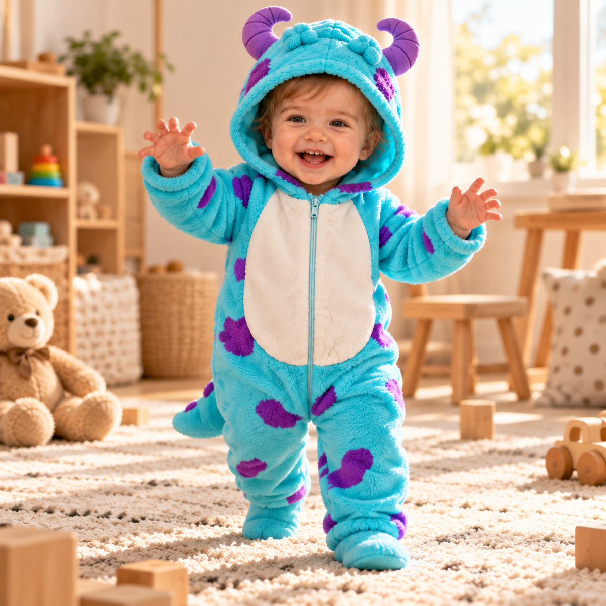 Baby Monster Fleece Onesie