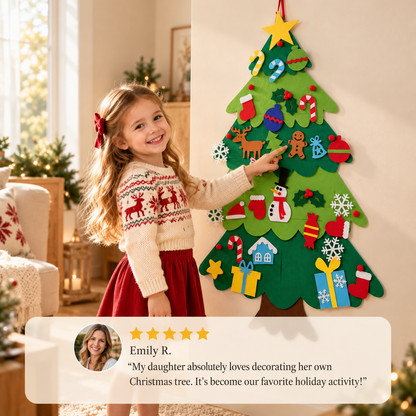 DIY Felt Christmas Tree for Kids