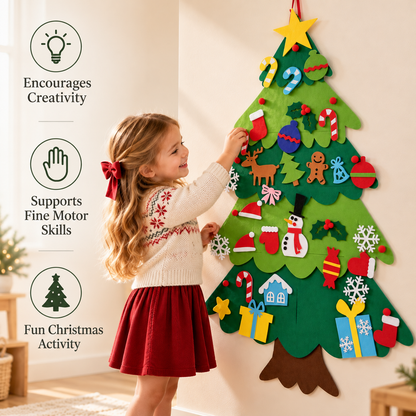 DIY Felt Christmas Tree for Kids