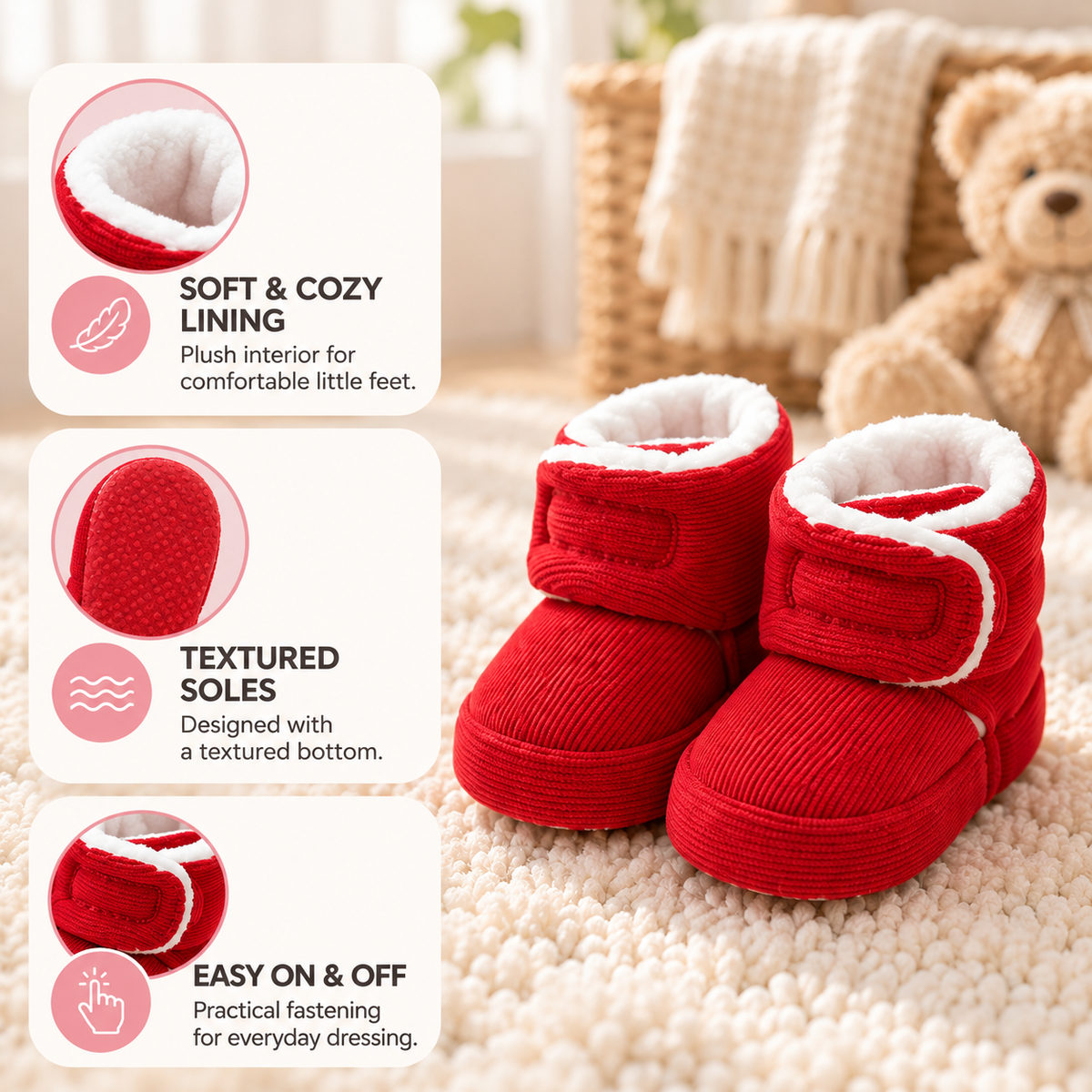 CozySteps Baby Booties
