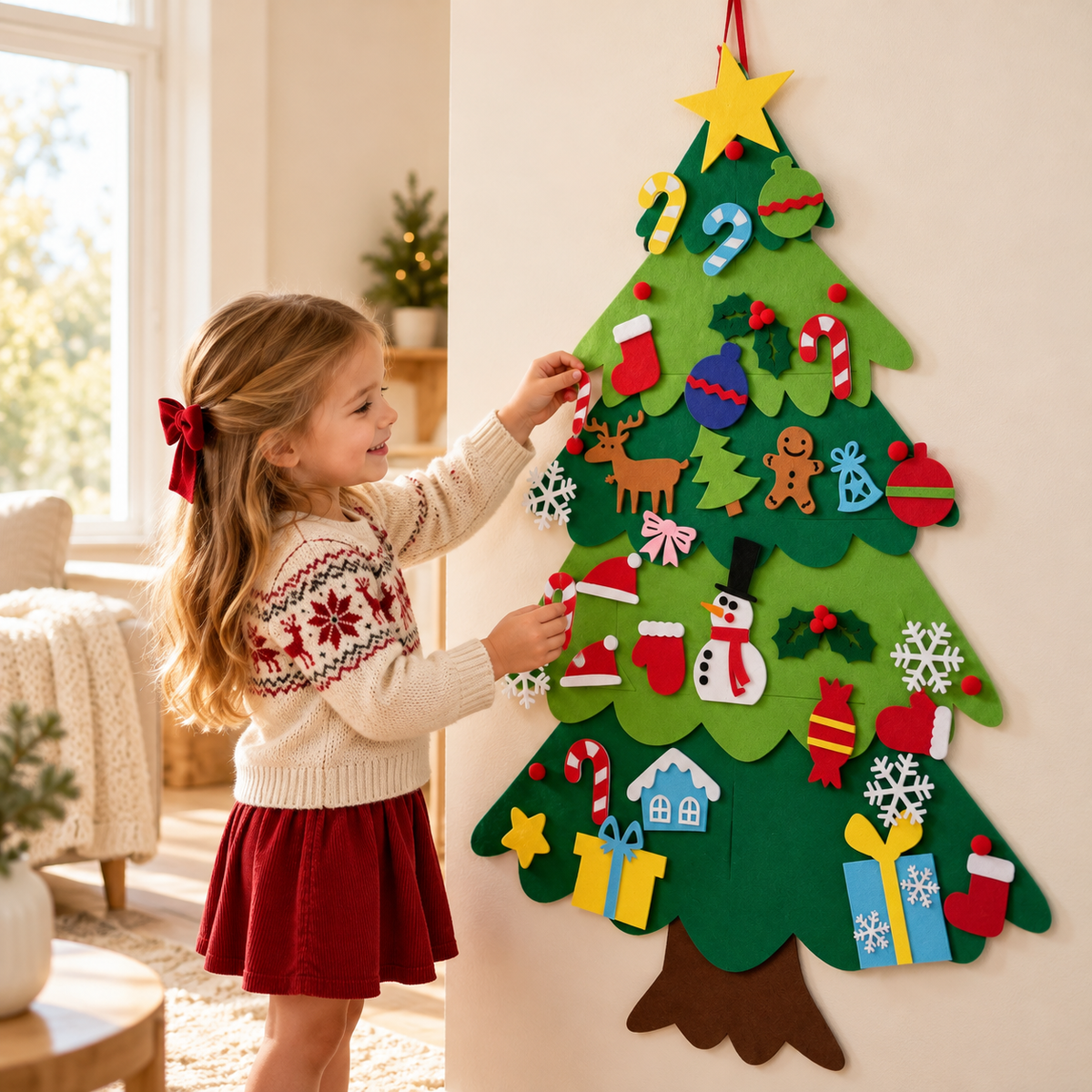 DIY Felt Christmas Tree for Kids