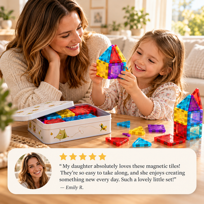 Kids Magnetic Building Tiles Set